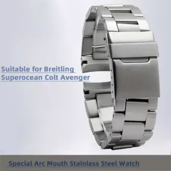 Ремешок из нержавеющей стали для часов Breitling, 22 мм, 22 мм