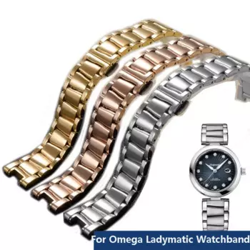 Ремешок из нержавеющей стали для часов Omega Ladymatic, 18 мм