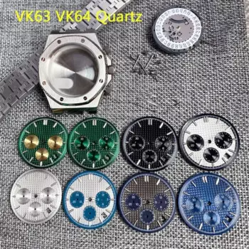 Ремешок из нержавеющей стали для часов VK63 VK64, 42 мм