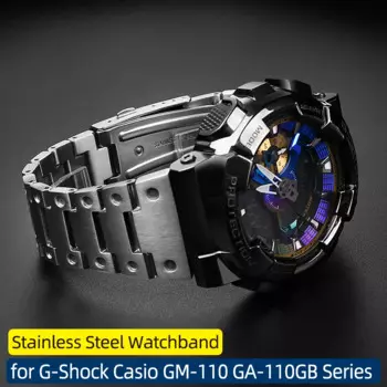 Ремешок из нержавеющей стали для G-Shock Casio GM-110 Series, металлический браслет для маленького стального пистолета, 16 мм