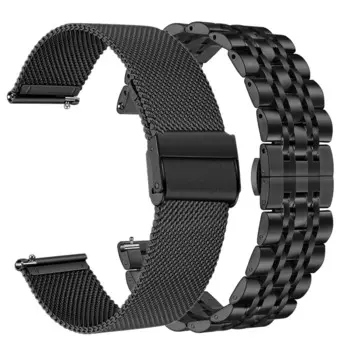 Ремешок из нержавеющей стали для Galaxy Watch Active 2, Плетеный сетчатый Браслет для Samsung Galaxy Watch 46 мм, 20 мм 44 мм 40 мм 22 мм