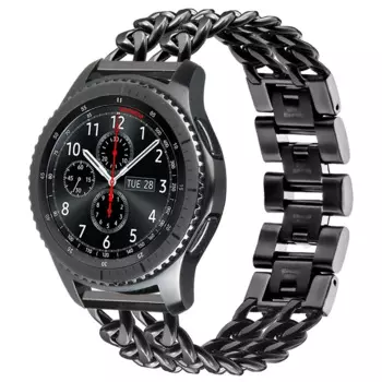Ремешок из нержавеющей стали для Galaxy watch 46 мм, браслет для samsung gear s3 frontier correa, huawei watch gt 2 2e 46 мм, 22 мм