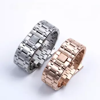 Ремешок из нержавеющей стали для наручных часов Ap Royal Oak, диаметр 42 мм, водостойкий, твердый, 28 мм, вогнуто-выпуклый, 15710 26470