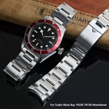 Ремешок из нержавеющей стали для наручных часов Tudor Black Bay 79230 79730, 22 мм