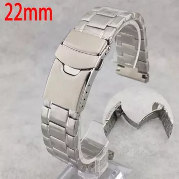 Ремешок из нержавеющей стали для наручных часов, 22 мм