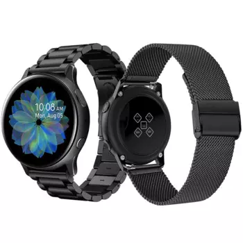 Ремешок из нержавеющей стали для Samsung Galaxy Watch 42 мм 46 мм/Active 2 40 мм 44 мм 20 мм 22 мм
