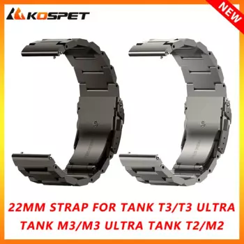 Ремешок из нержавеющей стали для смарт-часов KOSPET TANK T3 Ultra TANK M3 Ultra TANK T3 TANK M3 TANK T2, металлический ремешок для наручных часов, 22 мм