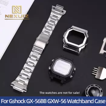 Ремешок из нержавеющей стали высокого качества и фотоаксессуары для Casio G-shock, большой блок, модифицированный фотоэлемент, металлический ремешок для часов, оболочка, браслет