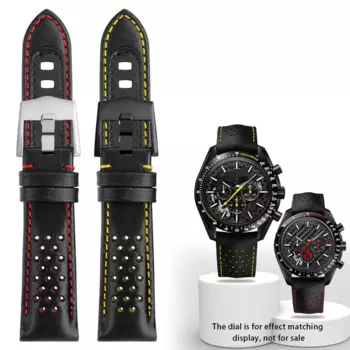 Ремешок из телячьей кожи для часов Omega Super Moon Dark Side Apollo 8 Series, мужской браслет для часов, 21 мм, 311,92 дюйма, браслет 311.92.44