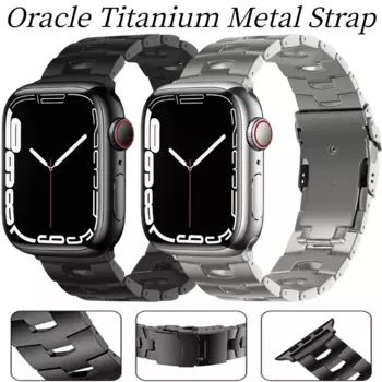 Ремешок из титана для Apple Watch Ultra/2/10/9/8/7/6/5/4/SE, браслет для iWatch Series 49 мм, 45 мм, 41 мм, 44 мм, 40 мм, 42 мм, 38 мм