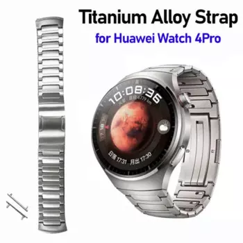 Ремешок из титанового сплава для Huawei Watch 4Pro Mars, браслет для наручных часов 72g, без зазора, аксессуары, серебристый/синий цвет