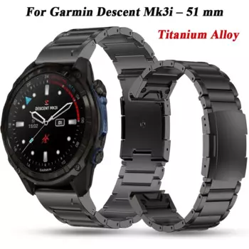 Ремешок из титанового сплава для наручных часов, браслет для Garmin спуска Mk3i 51 мм Mk2i Mk2 Mk1 Fenix 6X Pro 7X 7 5X 5 Quickfit, 26 дюймов 22 мм