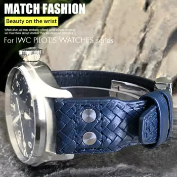 Ремешок из воловьей кожи для наручных часов IWC, 22 мм, 21 мм