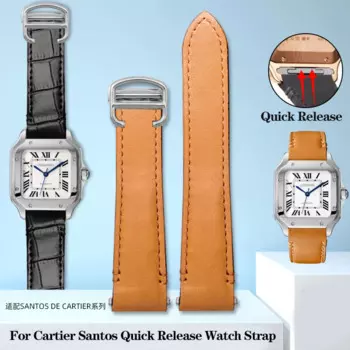 Ремешок кожаный быстросъемный для часов, 19 мм, 21 мм