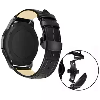 Ремешок кожаный для Gear S3 Frontier/Classic, браслет для Samsung galaxy watch 46 мм 42 мм active 2 amazfit bip huawei watch gt 2 correa