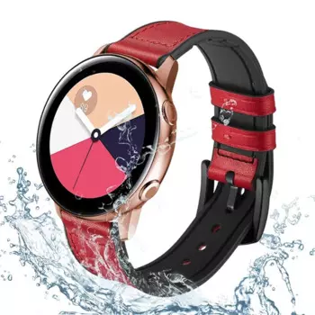 Ремешок кожаный для Samsung Galaxy watch Active 2, браслет для Gear S3 Frontier Huawei GT/2/Pro Galaxy 3 correa, 20 мм 22 мм, 40/44 мм