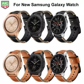 Ремешок кожаный для Samsung Galaxy Watch Band, новейший спортивный браслет ручной работы для Samsung Galaxy Watch 42 мм 46 мм S3 S2 Gear