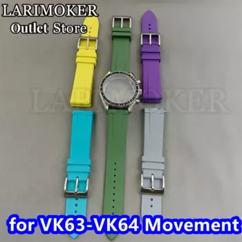 Ремешок LARIMOKER для часов, 40 мм, с хронографом, подходит для часов VK63/VK64 с циферблатом около 31-31,5 мм