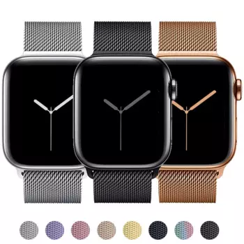 Ремешок магнитный для Apple Watch Band 44 мм 40 мм 38 мм 42 мм 44 мм, металлический браслет для смарт-часов iWatch 7 3 4 5 6 Se Band