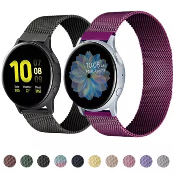 Ремешок магнитный для наручных часов, браслет для Samsung Galaxy watch Active 2 40 мм 44 мм 45 мм 41 мм/Gear S3, Huawei GT/2/2e watch3, 20 мм/22 мм
