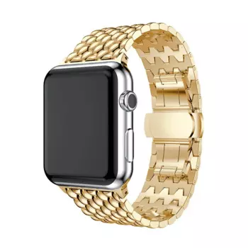 Ремешок металлический для Apple Watch Band 44 мм 40 мм 42 мм 38 мм, браслет из нержавеющей стали для iwatch Series 6 SE 5 4 3 2 1, аксессуары