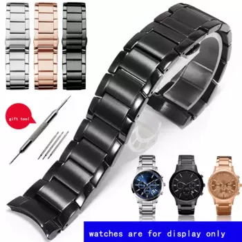 Ремешок мужской из нержавеющей стали для AR2447 2434 2432 2448 22 мм