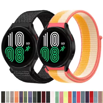 Ремешок нейлоновый для Galaxy Watch 4 /classic/46 мм/42 мм/active 2/3, браслет для Samsung Gear S3 Frontier Huawei GT 2 3 pro 20 мм 22 мм