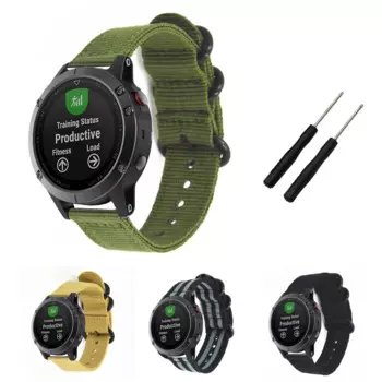 Ремешок нейлоновый премиум класса для наручных часов, браслет для Garmin Fenix 5 5S/6 6S Pro/ Instinct / Forerunner 935/подход S60 с инструментом, 20 мм 22 мм