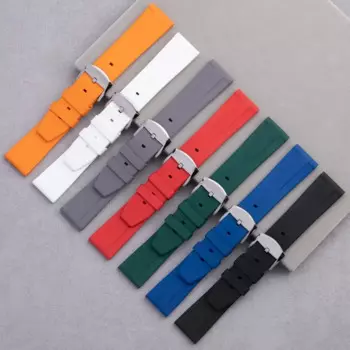 Ремешок NFR для наручных часов 20 мм 22 мм, натуральный плоский ремешок для наручных часов FKM, ремешок для наручных часов Navitimer Avenger Superocean