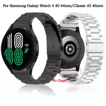 Ремешок Orinigal из нержавеющей стали для смарт-часов, браслет для Samsung Galaxy Watch 4 40 44 мм/Watch 4 Classic 42 46 мм, браслет Correa, 20 мм