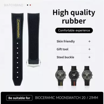 Ремешок PCAVO для часов Omega Speedmaster Moonwatch Seamaster 300, AT150, браслет для часов «Планета-океан» 600, ремешок 20-21 мм для мужчин и женщин