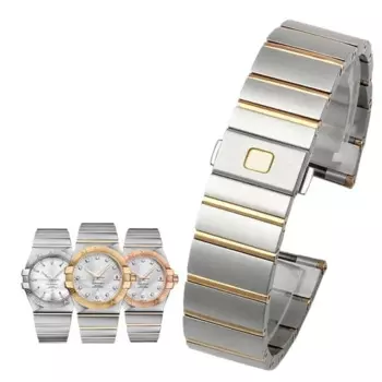 Ремешок PCAVO для часов Omega, стальной ремешок для созвездий серии Double Eagle, цепочка для мужских и женских часов 17 мм 23 мм 25 мм
