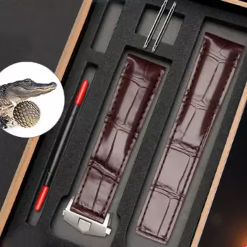 Ремешок под кожу крокодила для часов, 19/20/22 мм