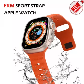 Ремешок резиновый для Apple Watch Band Ultra 2 49 мм 8 7 45 мм 42 мм 41 мм 40 мм 44/38 мм IWatch Series 9 6 SE 5 4 3 2