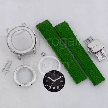 Ремешок резиновый для часов aquanaunautilus NH35 чехол Dial, аксессуары из нержавеющей стали для часов NH36, запасные части для часового механизма
