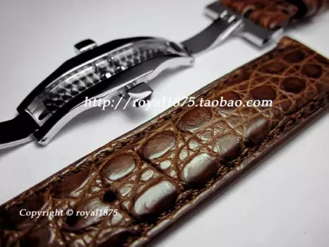 Ремешок ручной работы из крокодиловой кожи для IWC, ремешок из натуральной кожи, ремешок для часов моделей португальского сериала 7 Портофино пилот, черный, коричневый