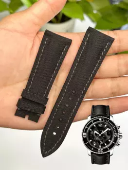 Ремешок SAUPPO подходит для Blancpain Leman 5085-1130-52, нейлоновый ремешок для мужчин, 23 мм, нейлоновые аксессуары для часов
