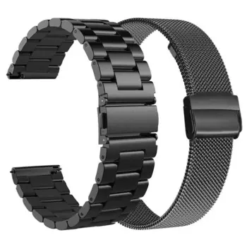 Ремешок сетчатый для Samsung Galaxy Watch 3 Band 20 мм 22 мм, комплект из сплошного браслета из нержавеющей стали для Galaxy Watch, 41 мм 45 мм