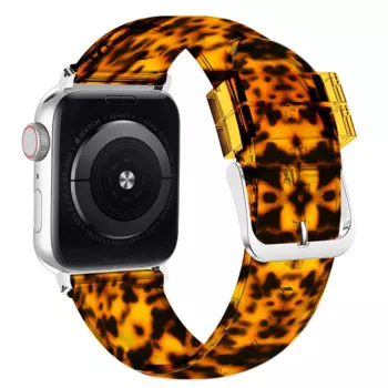 Ремешок силиконовый для Apple Watch 7 Band 45 мм 41 мм, спортивный браслет с леопардовым принтом для IWatch 6 5 4 3 42 38 44 40 мм