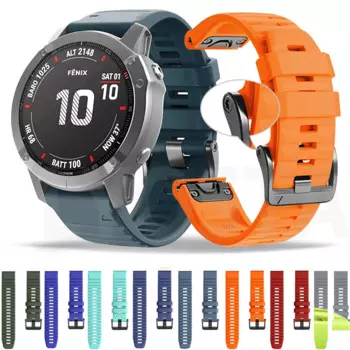 Ремешок силиконовый для наручных часов Garmin Fenix 5 5S 5X Plus 6X 6S 6 Pro 3HR 935 D2, 22 дюйма, 26 мм