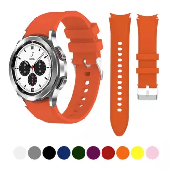 Ремешок силиконовый для Samsung Galaxy Watch 4 Classic, спортивный браслет для смарт-часов 46 мм 42 мм 20 мм, 44 мм 40 мм