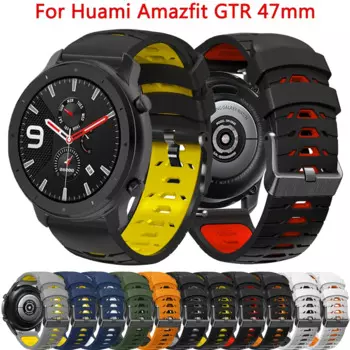 Ремешок силиконовый для Xiaomi Huami Amazfit GTR 47 42 мм 3 GTR3 pro 20 22 мм