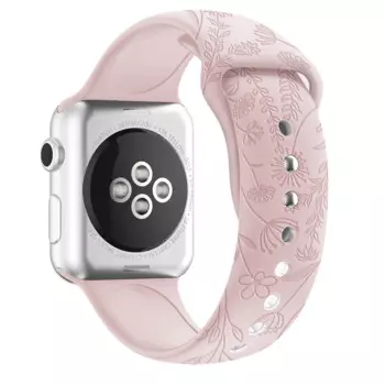Ремешок силиконовый с принтом для Apple Watch band 45 мм 44 мм 40 мм 42 мм 38 мм 3 4 5 6 se, спортивный браслет для iWatch series 7 41 мм 45 мм
