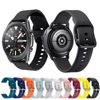 Ремешок силиконовый спортивный для Samsung Galaxy Watch 3, браслет для Samsung Gear S2 S3 Frontier, 22 мм 20 мм 45 мм