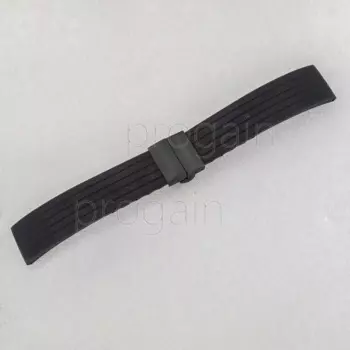 Ремешок SKX007 резиновый для наручных часов, черный браслет с застежкой-бабочкой, 22 мм, запасные части