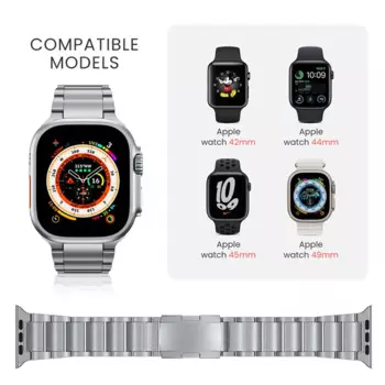 Ремешок сменный из титанового сплава для Apple Watch iwath 8, 42/45/49 мм