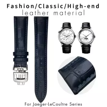 Ремешок TINTAG из натуральной кожи для часов, складной браслет для Longines Jaeger-LeCoultre, черный зеленый синий, 19 мм 20 мм 21 мм 22 мм