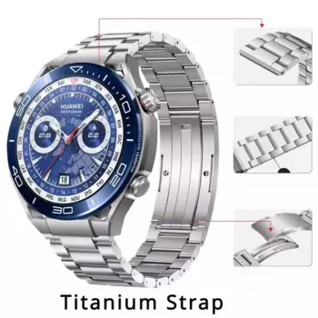 Ремешок титановый для HUAWEI WATCH Ultimate /Watch 3/GT 3pro 46 мм, 22 мм, деловой браслет для Huawei GT3/3 Pro/GT2 Pro