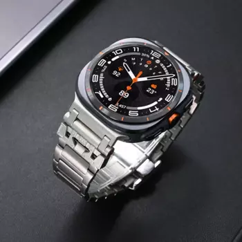 Ремешок титановый для Samsung Galaxy Watch Ultra 47 мм, стильный браслет для мужчин, металлический браслет без зазора для SAMSUNG GALAXY WATCH 47