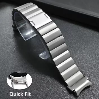 Ремешок титановый для Samsung Watch 6 Classic, роскошный мужской браслет для Galaxy 5 Pro 45 мм, 47 мм 43 мм 4 5 6 44 мм 40 мм